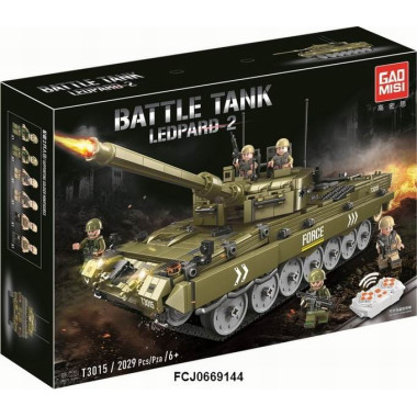 Конструктор Gao Misi T3015 Техника "Танк Leopard 2" 2029 дет. Конструктор Gao Misi T3015 Техника "Танк Leopard 2" 2029 дет.