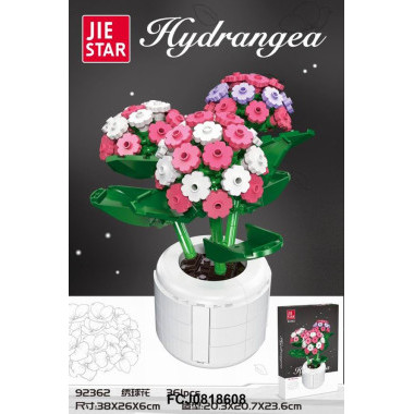 Конструктор Jie Star 98362 Цветы "Гортензия" 361 дет. 38x6x26см Конструктор Jie Star 98362 Цветы "Гортензия" 361 дет. 38x6x26см