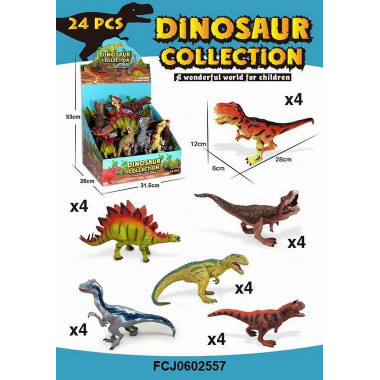 Игрушечные фигурки Динозавры, 6 видов, 18 шт./уп. Игрушечные фигурки Динозавры, 6 видов, 18 шт./уп.