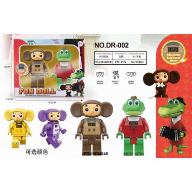 Чебурашка и Крокодил Гена 15х6х19 см