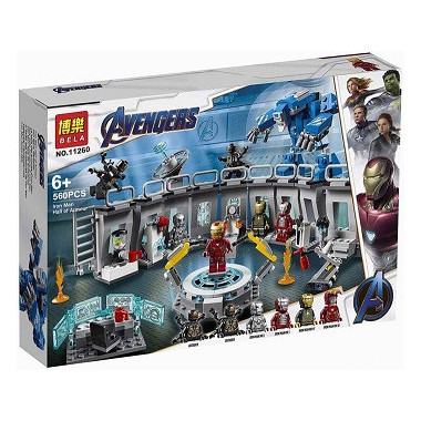 Конструктор BELA 11260 Marvel Super Heroes "Лаборатория Железного человека" 560 дет. 46х30х7 см