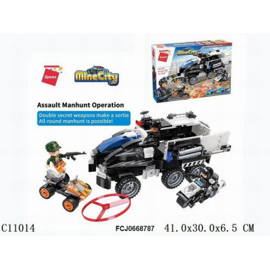 Конструктор Qman C11014 "Штурмовая операция" 517 дет. 41х30х6.5 см