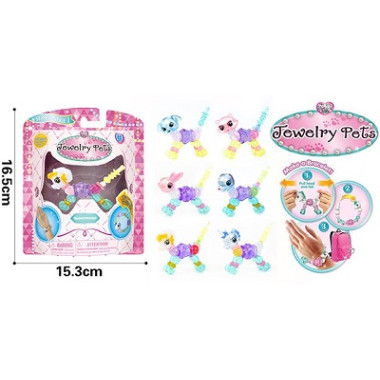 Браслет "Твисти Петс"  Домашние зверюшки 3шт в пакете 16.5х15.3см