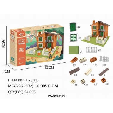 Конструктор DIY BY8806 Миниатюрный Домик 344 детали, 32x26x7 Конструктор DIY BY8806 Миниатюрный Домик 344 детали, 32x26x7