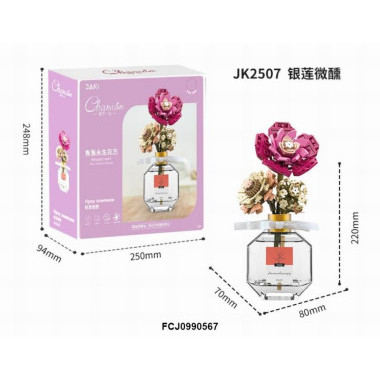 Конструктор Jaki JK2507 Цветы Букет с ароматизатором 25х9х25 см Конструктор Jaki JK2507 Цветы Букет с ароматизатором 25х9х25 см