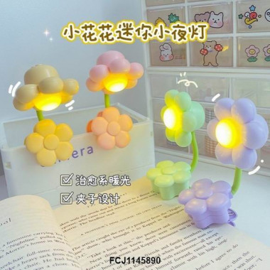 Светильник цветочек с прищепкой