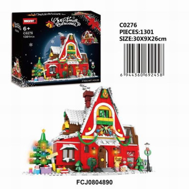 Конструктор WOMA C0276 "Новогодний дом" 1301 дет. 30х9х26 Конструктор WOMA C0276 "Новогодний дом" 1301 дет. 30х9х26