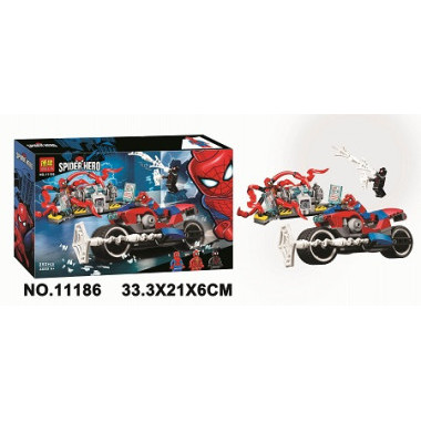 Конструктор BELA 11186 Super Heroes "Спасательная операция на мотоциклах" 252дет. 34х21х6 см.  ПАКЕТЫ