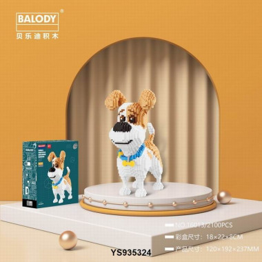 Конструктор Balody 16013 "Собака Рассел" 2100 дет. 18х22х8