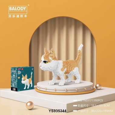 Конструктор Balody 16037 " Милый рыжий котенок" 1390 дет. 16.5х18х8 Конструктор Balody 16037 " Милый рыжий котенок" 1390 дет. 16.5х18х8