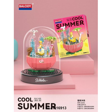 Конструктор Balody 16343 Клубничный бассейн 623дет. 13x13x16.3 Конструктор Balody 16343 Клубничный бассейн 623дет. 13x13x16.3
