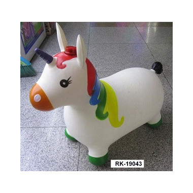 Надувная игрушка прыгун Единорог + звук (разные цвета)