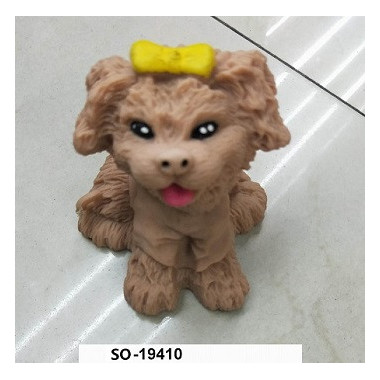 Мялка Собачка с бантиком  24шт в упаковке 2 вида  10см Мялка Собачка с бантиком  24шт в упаковке 2 вида  10см