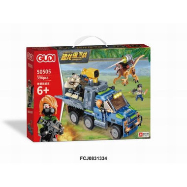 Конструктор GUDI 50505 Блокирующее транспортное средство для динозавров 396 дет. Конструктор GUDI 50505 Блокирующее транспортное средство для динозавров 396 дет.