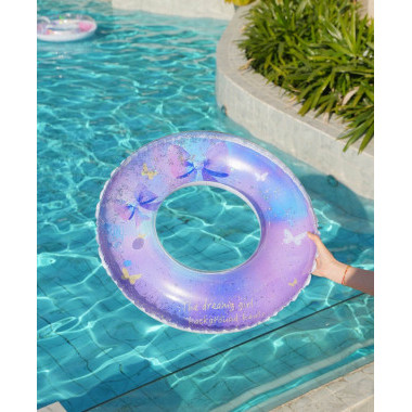 Надувной круг для плавания &quot;Бантики с блестками&quot; 90см
