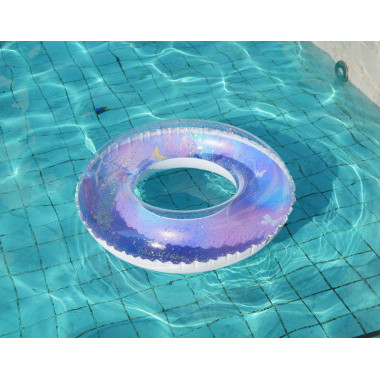 Надувной круг для плавания "Бантики с блестками" 90см