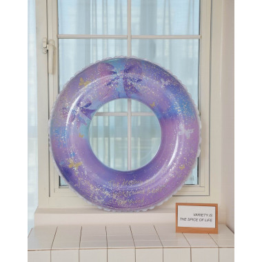 Надувной круг для плавания &quot;Бантики с блестками&quot; 90см