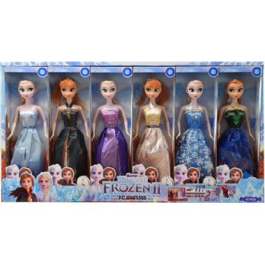 Набор кукол холодное сердце 28 см 12 шт в д/б