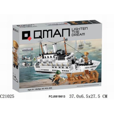 Конструктор Qman C21025 Техника Морской флот 455 дет. 37х7х28 см Конструктор Qman C21025 Техника Морской флот 455 дет. 37х7х28 см