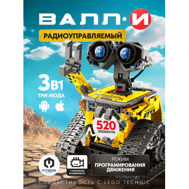 Конструктор iM.Master 8039 Техника &quot;Робот Валли&quot; 434 дет. 3в1 на р/у