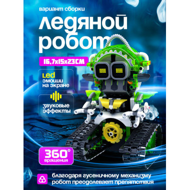 Конструктор iM.Master NEW 8057 Интеллектуальный Цифровой робот Улитка/Робот/Очиститель снега, 3в1/478 шт.