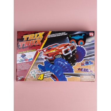 Гоночные машинки Монстр-Трак Trix Truk с трассой, трос в коробке 24х7.5х16см. Гоночные машинки Монстр-Трак Trix Truk с трассой, трос в коробке 24х7.5х16см.