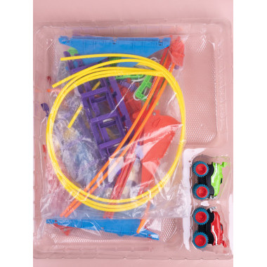 Гоночные машинки Монстр-Трак Trix Truk с трассой, трос в коробке 24х7.5х16см.