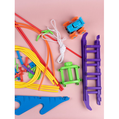 Гоночные машинки Монстр-Трак Trix Truk с трассой, трос в коробке 24х7.5х16см.