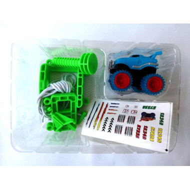 Гоночные машинки Монстр-Трак Trix Truk с трассой, трос в коробке 24х7.5х16см.