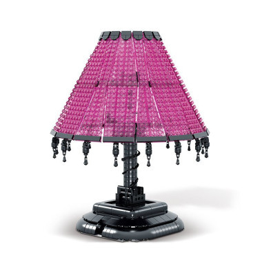 Конструктор Mork 031021 Ретро трапециевидная настольная лампа 900 деталей