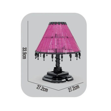 Конструктор Mork 031021 Ретро трапециевидная настольная лампа 900 деталей