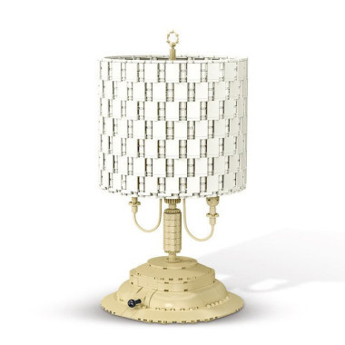 Конструктор Mork 031022 Ретро-цилиндрическая настольная лампа 1433 детали