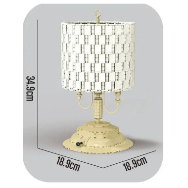 Конструктор Mork 031022 Ретро-цилиндрическая настольная лампа 1433 детали