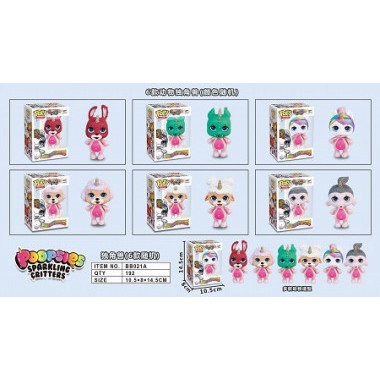 Куклы Poopsies питомцы блестящие 6 видов в кор.10.5х8х14.5см