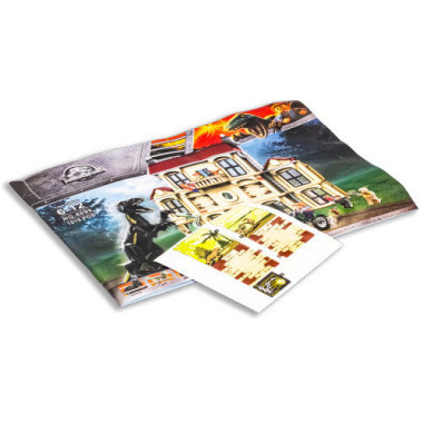 Конструктор Lepin 6099 Динозавры Нападение Индораптора 1019 дет 49х9х38 см