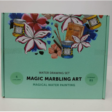 Набор для творчества Эмбру Рисуем по воде (формат В5) 23х5х28 см