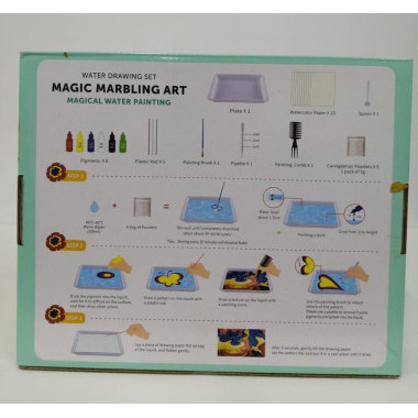 Набор для творчества Эмбру Рисуем по воде (формат В5) 23х5х28 см