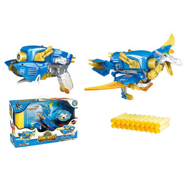Робот Бластер "ДиноБот Птерозавр" (синий) на батарейках 3в1 50*32*15