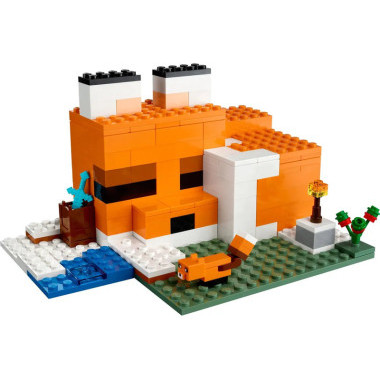 Конструктор Lepin 1077 Майнкрафт Лисья хижина 193 дет 39х28х8 см