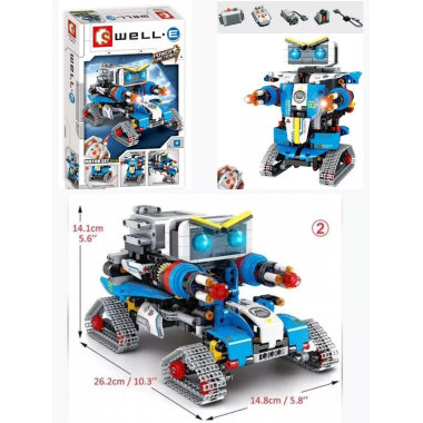 Конструктор Sembo 704972 &quot;Синий робот&quot; на радиоуправлении, 796 дет