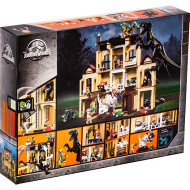 Конструктор BELA 10928 Dinosaur World &quot;Нападение Индораптора в поместье Локвуд&quot; 1046 дет. 50х40х9 см