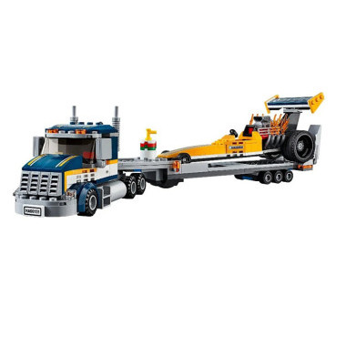 Конструктор BELA 10650 Город &quot;Грузовик для перевозки драгстера&quot; 345 дет. в кор. 39х22х6.5 см