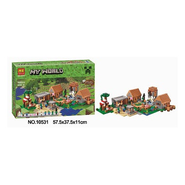 Конструктор Bela 10531 Майнкрафт &quot;Деревня&quot; 1622 дет. 57х11х37см