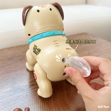 Музыкальная игрушка на батарейках Собачка звук, свет, дым (2 вида)