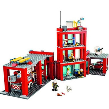 Конструктор BELA 10831 Сити &quot;Пожарная часть&quot; 958 дет 50х39.5х9.5см