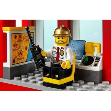 Конструктор BELA 10831 Сити &quot;Пожарная часть&quot; 958 дет 50х39.5х9.5см