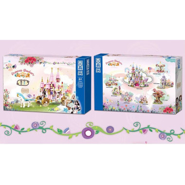 Конструктор ZHEGAO 921007 Карета Принцессы 417pcs 42.5х28х6.8