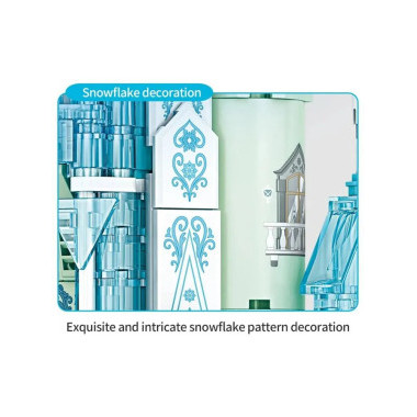 Конструктор KAZI 98727 Принцессы Ледяной замок Эльзы 579 дет 47х35х7 см