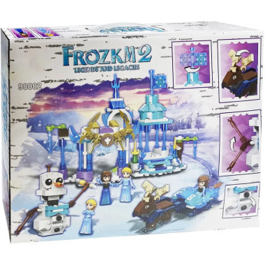 Конструктор MG 98002 Принцессы &quot;Волшебный замок из льда и снега&quot; 400 дет. 45x36x6 см