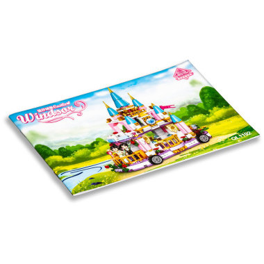 Конструктор Zhe Gao QL1192 Принцессы &quot;Парадная платформа&quot; 454 дет. 47.5x37.5x6.8